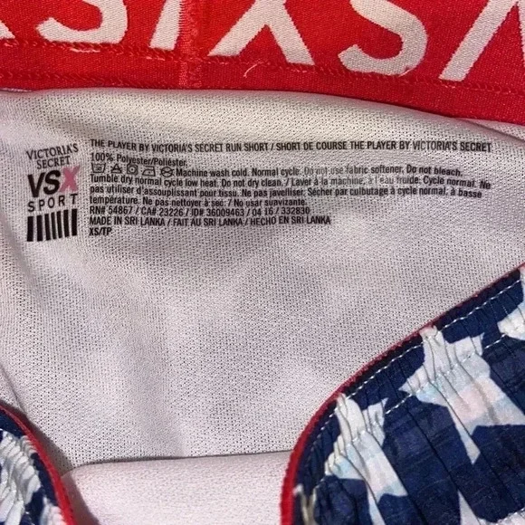 VSX American Flag US Running Shorts XS EUC Victorias Secret sport - Picture 3 of 4